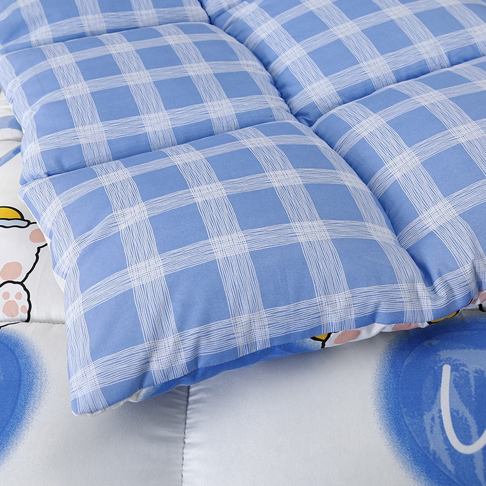 91家纺网 家纺一手货源 找家纺 友承家纺 2026新款床上用品加厚保暖冬被棉被春秋被褥被芯学生单人宿舍羽丝棉被水洗棉垫被 爱心小熊