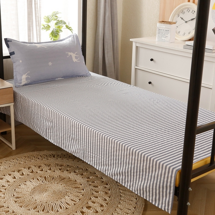 91家纺网 家纺一手货源 找家纺 友承家纺 2026新款床上用品磨毛四件套被单被套学生宿舍单人三件套被罩单件四季通用150cmx200cm 吉祥鹿兰