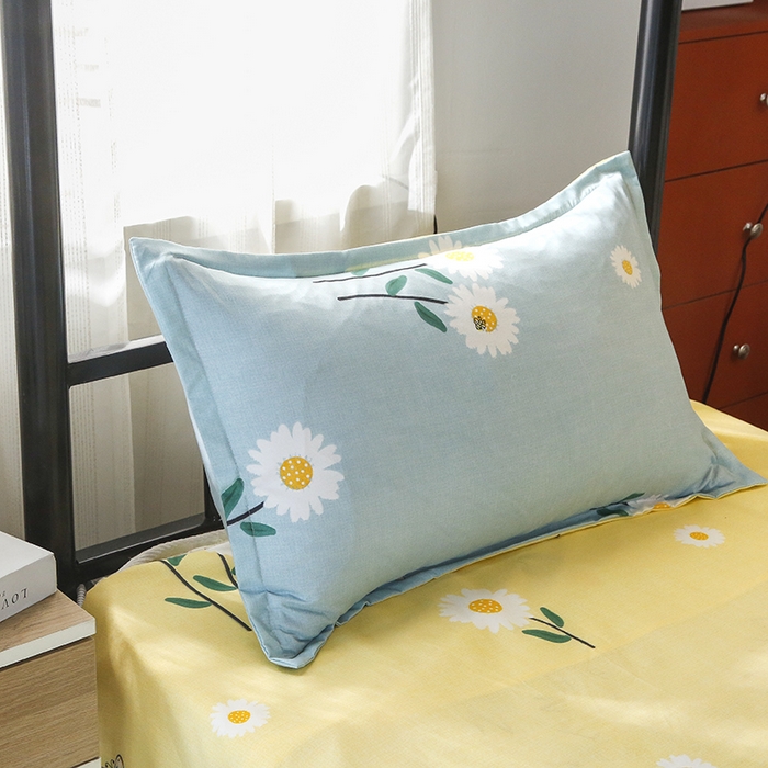 91家纺网 家纺一手货源 找家纺 友承家纺 2026新款床上用品磨毛四件套被单被套学生宿舍单人三件套被罩单件四季通用150cmx200cm 网红雏菊兰