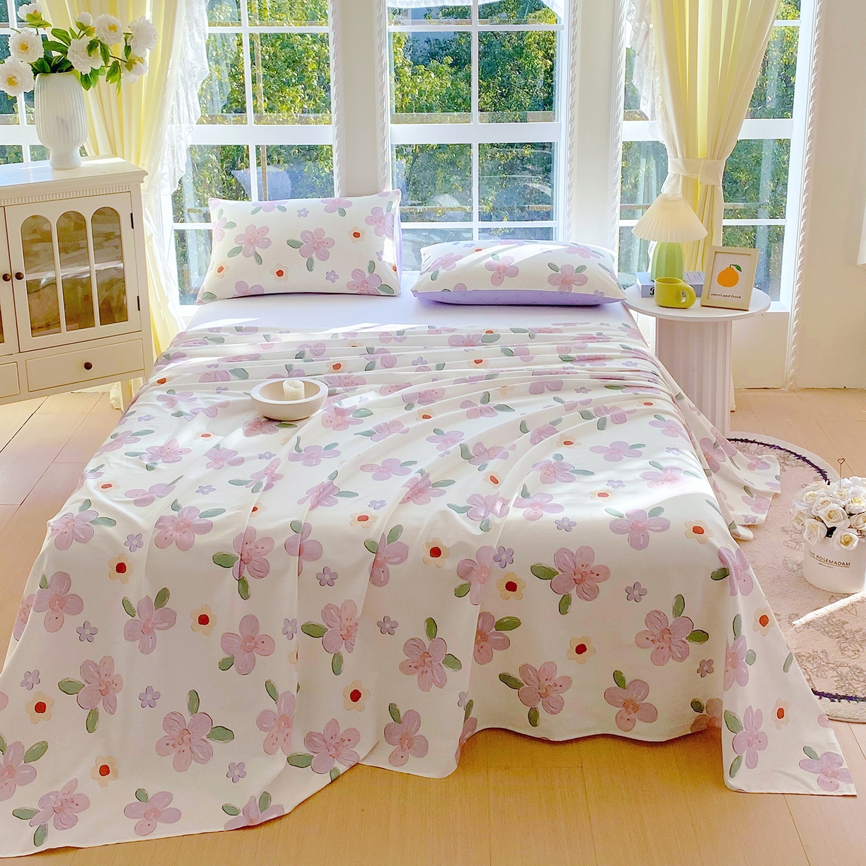 91家纺网 家纺一手货源 找家纺 （总）小懒猪 2026全棉纯棉印花单床单床单单件