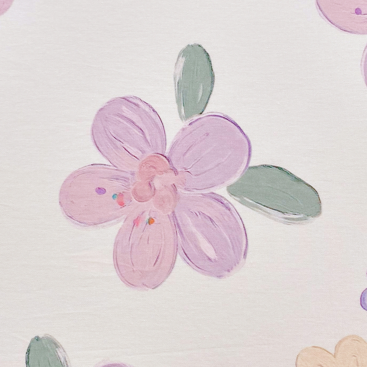 91家纺网 家纺一手货源 找家纺 小懒猪 2026全棉纯棉印花单床单床单单件 淡紫花屹