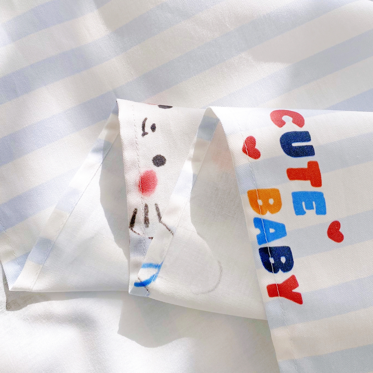 91家纺网 家纺一手货源 找家纺 小懒猪 2026全棉纯棉印花单床单床单单件 蓝调喵趣