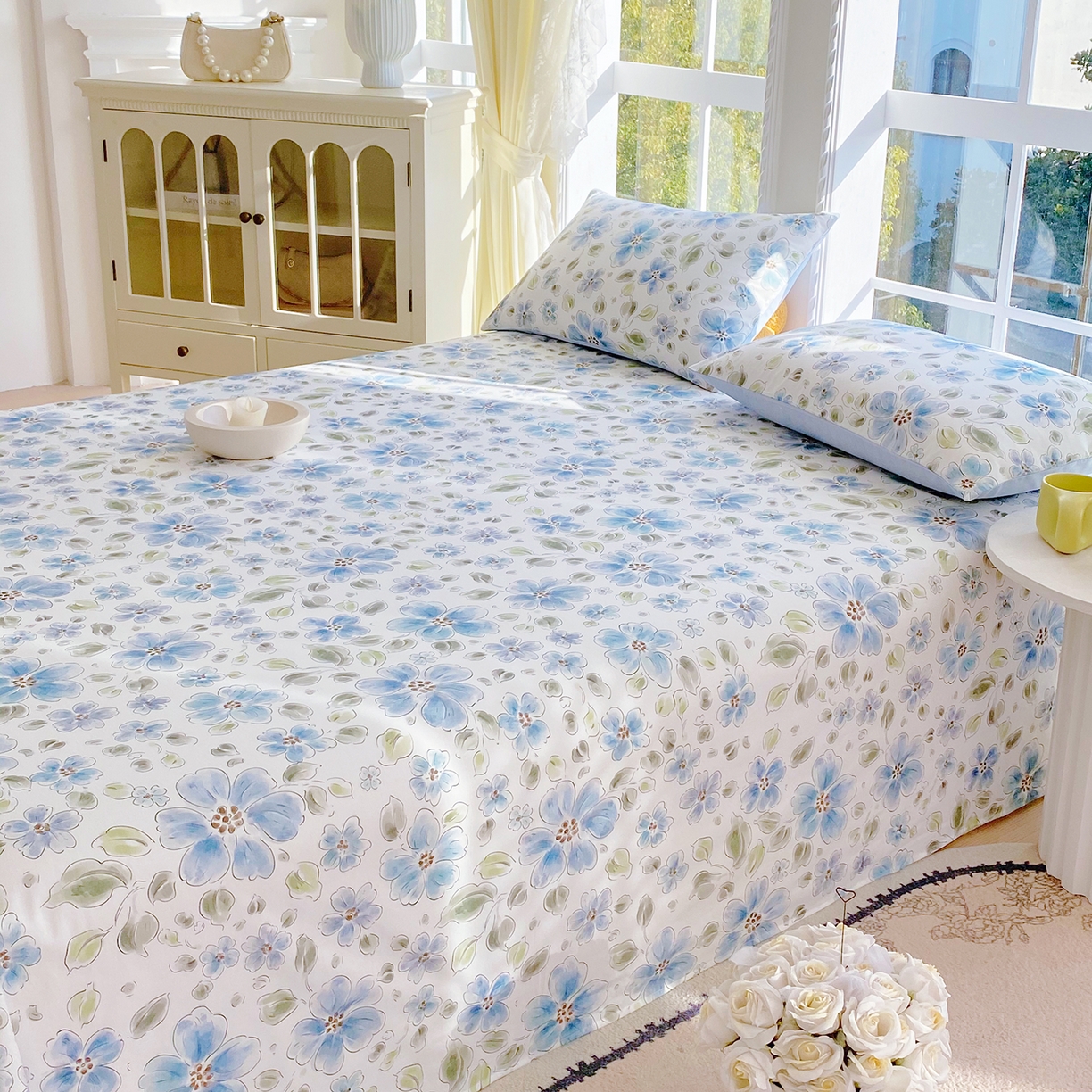 91家纺网 家纺一手货源 找家纺 小懒猪 2026全棉纯棉印花单床单床单单件 柳色衫林