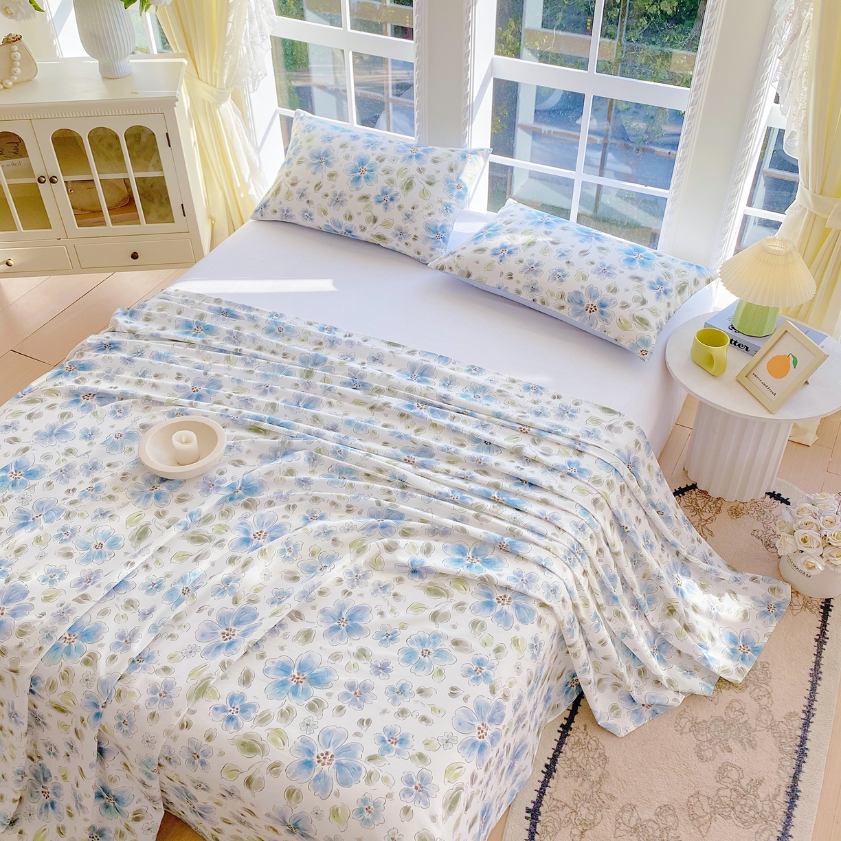 91家纺网 家纺一手货源 找家纺 小懒猪 2026全棉纯棉印花单床单床单单件 柳色衫林