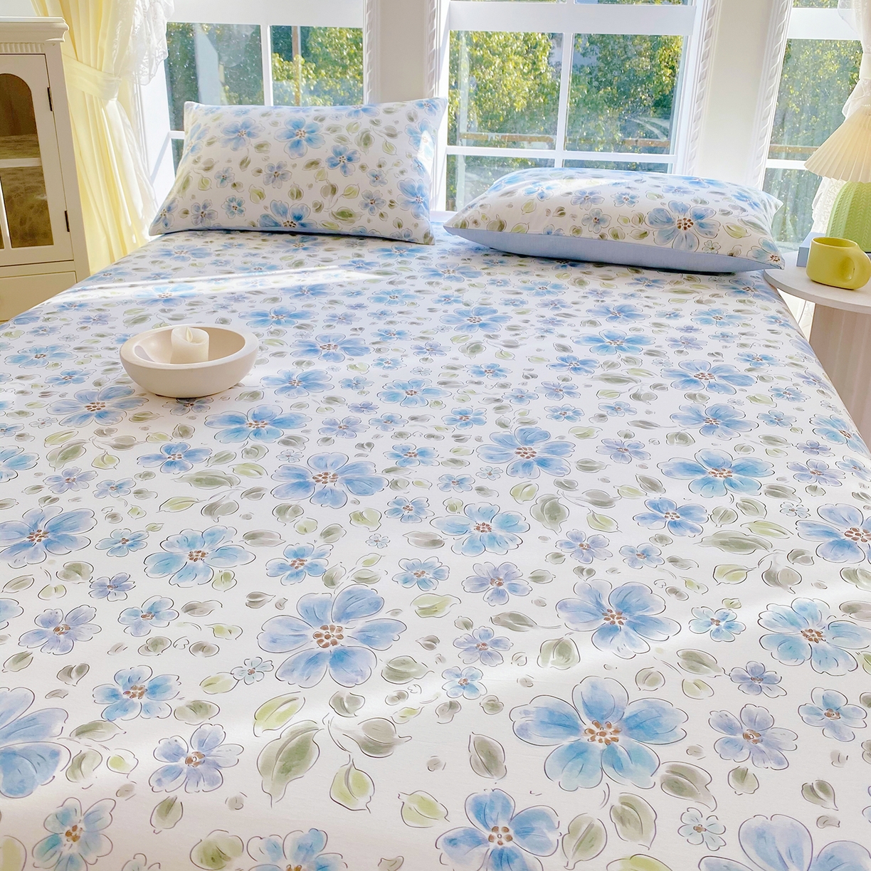 91家纺网 家纺一手货源 找家纺 小懒猪 2026全棉纯棉印花单床单床单单件 柳色衫林