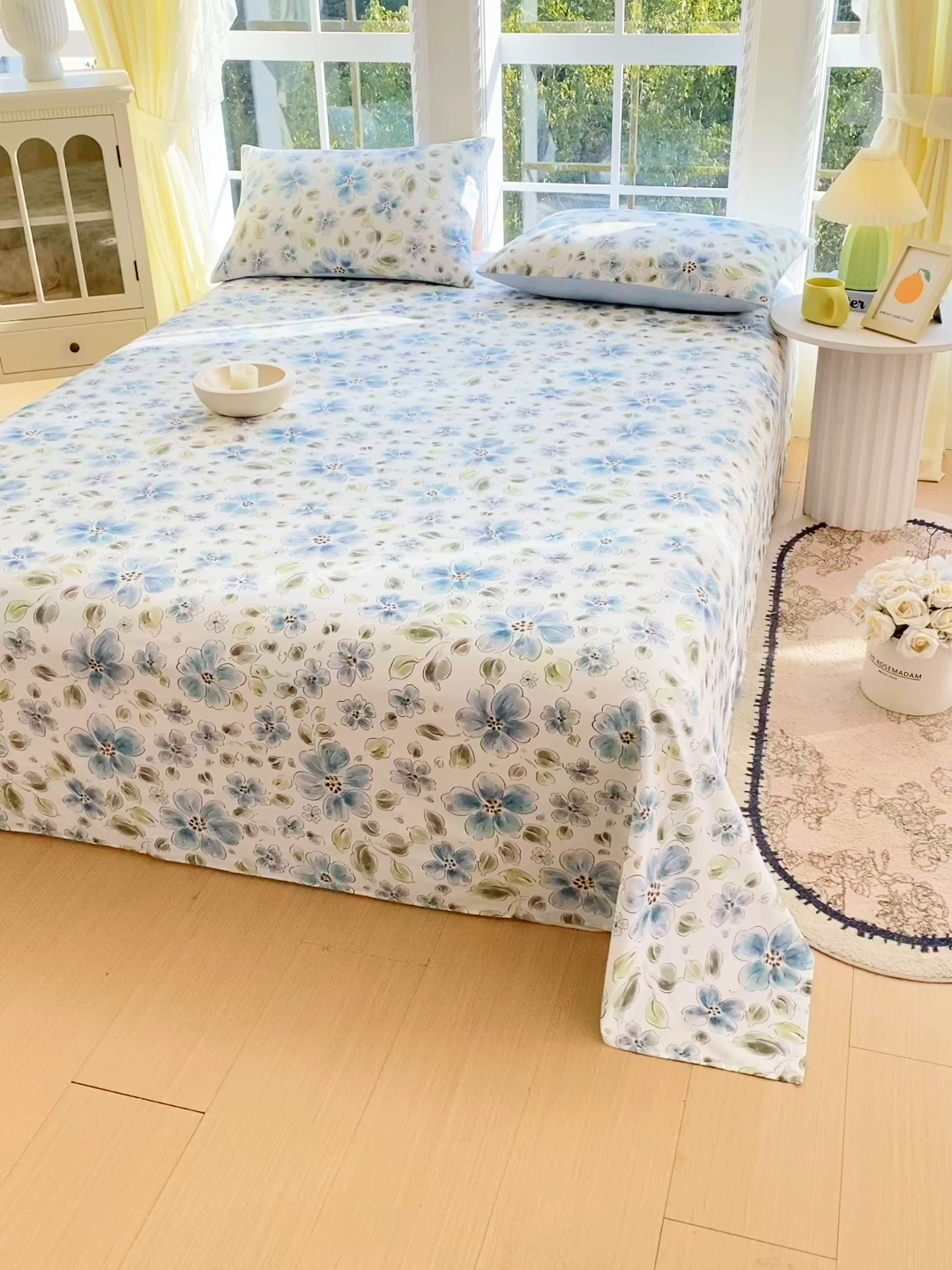 91家纺网 家纺一手货源 找家纺 小懒猪 2026全棉纯棉印花单床单床单单件 柳色衫林