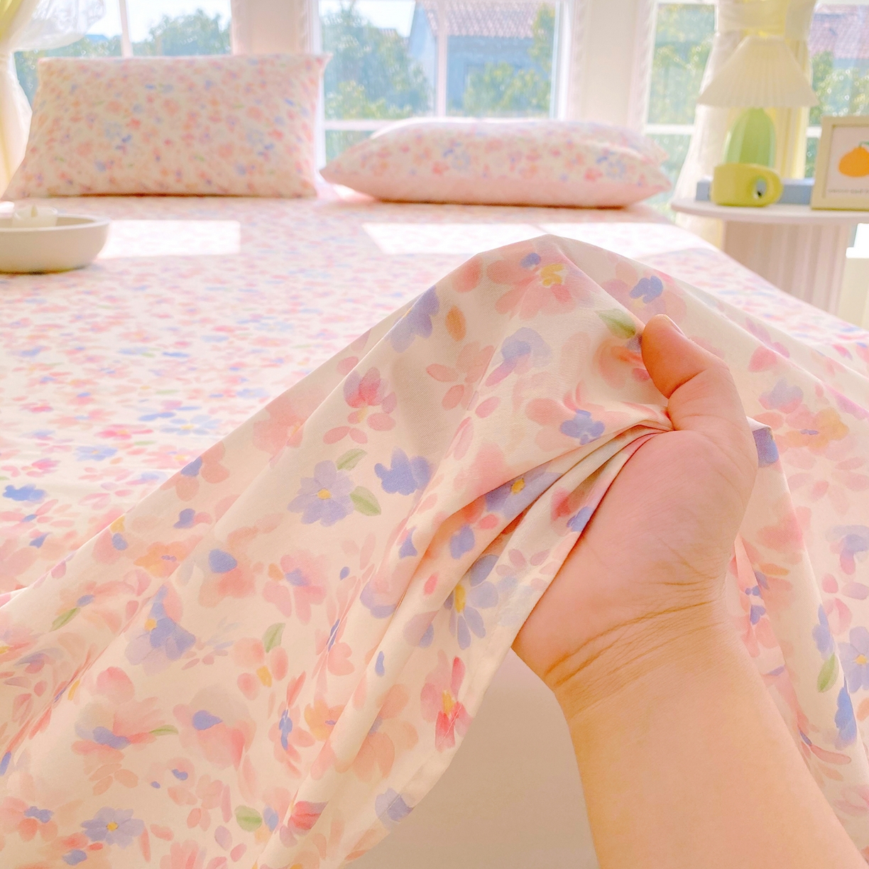 91家纺网 家纺一手货源 找家纺 小懒猪 2026全棉纯棉印花单床单床单单件 漫彩花韵