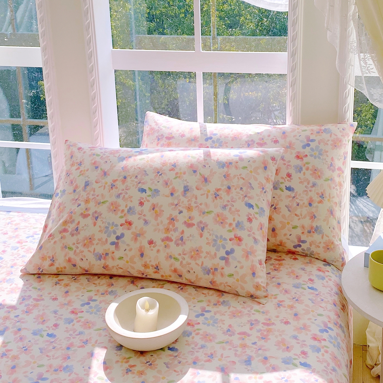 91家纺网 家纺一手货源 找家纺 小懒猪 2026全棉纯棉印花单床单床单单件 漫彩花韵