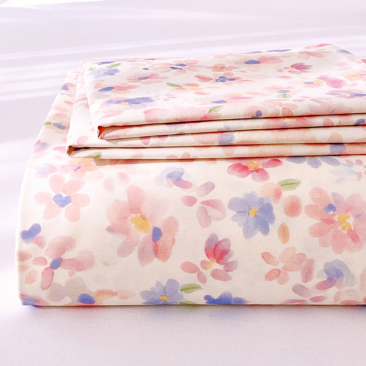 91家纺网 家纺一手货源 找家纺 小懒猪 2026全棉纯棉印花单床单床单单件 漫彩花韵