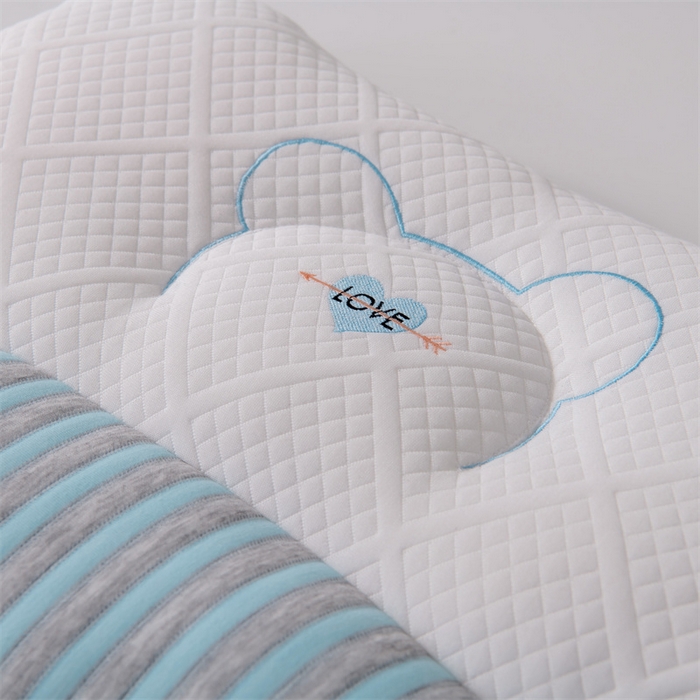 91家纺网 家纺一手货源 找家纺 永乐枕芯 2025新款情侣款深睡SPA枕枕头枕芯 情侣护颈枕-蓝色