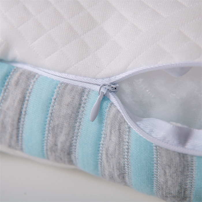 91家纺网 家纺一手货源 找家纺 永乐枕芯 2025新款情侣款深睡SPA枕枕头枕芯 情侣护颈枕-蓝色