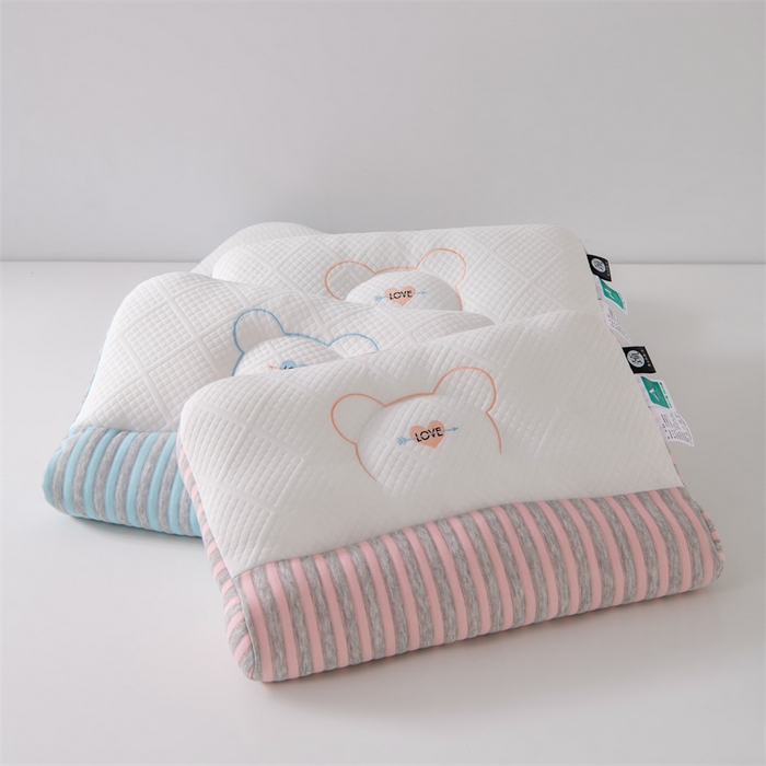 91家纺网 家纺一手货源 找家纺 永乐枕芯 2025新款情侣款深睡SPA枕枕头枕芯 情侣护颈枕-蓝色