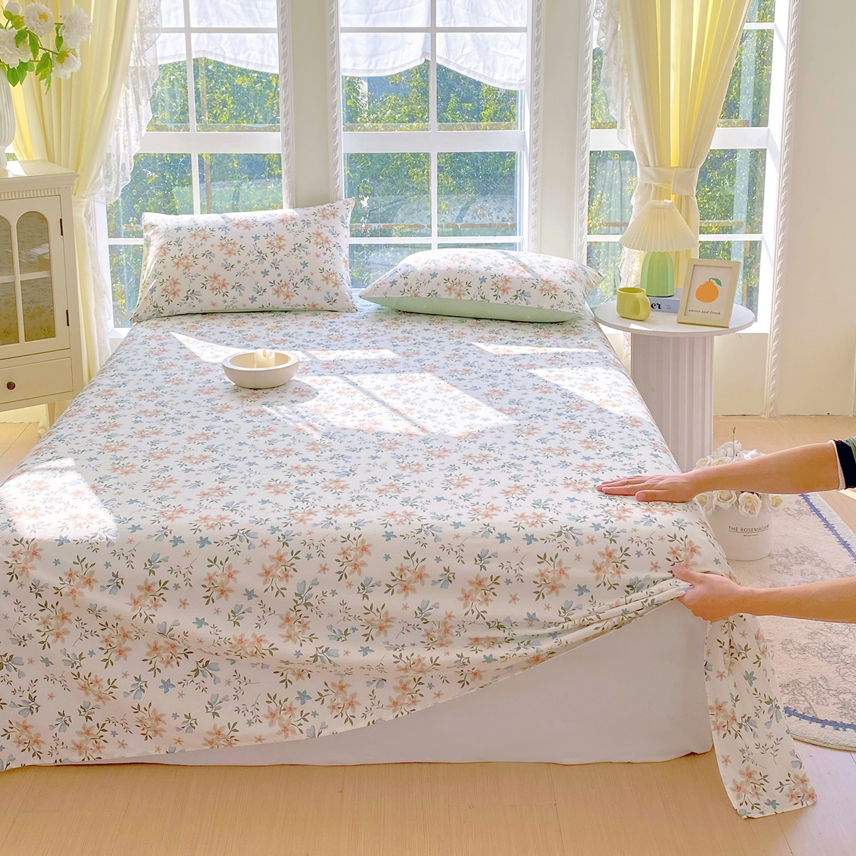 91家纺网 家纺一手货源 找家纺 小懒猪 2026全棉纯棉印花单床单床单单件 沐风苍兰