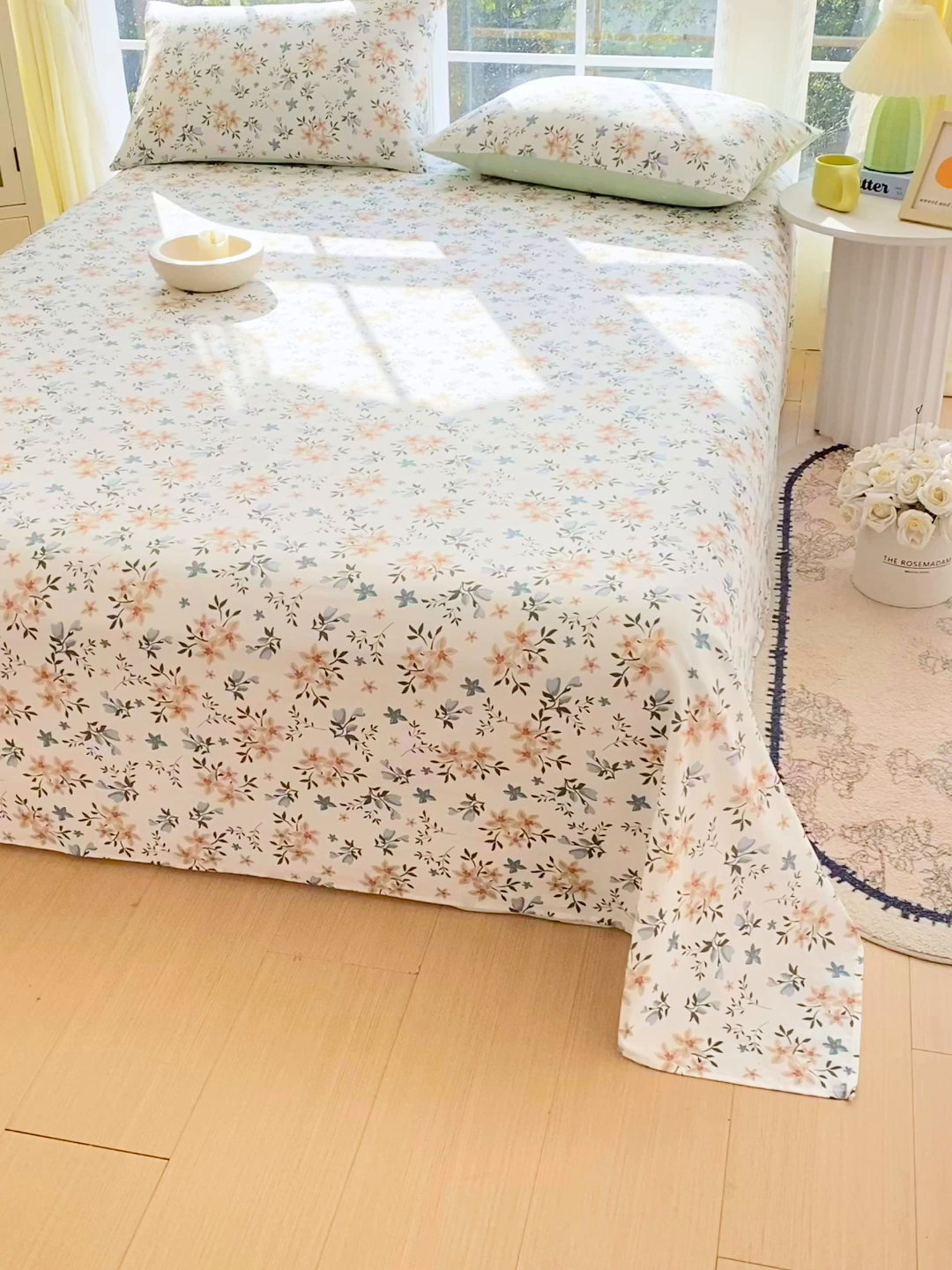 91家纺网 家纺一手货源 找家纺 小懒猪 2026全棉纯棉印花单床单床单单件 沐风苍兰