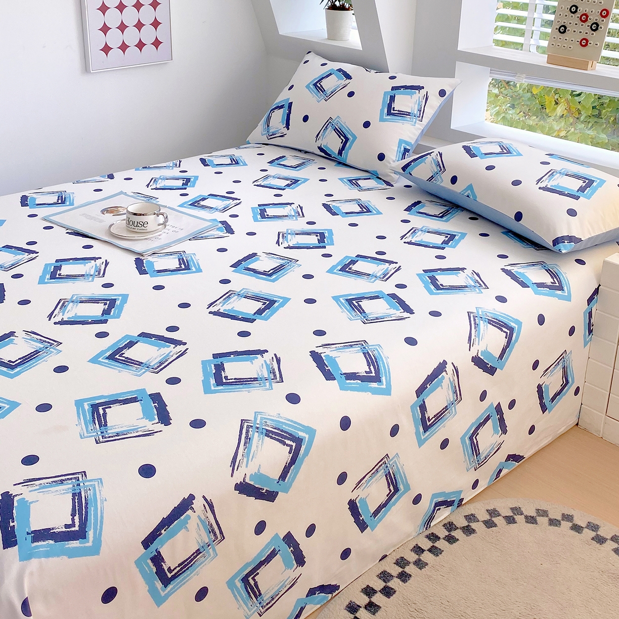 91家纺网 家纺一手货源 找家纺 小懒猪 2026全棉纯棉印花单床单床单单件 清棱