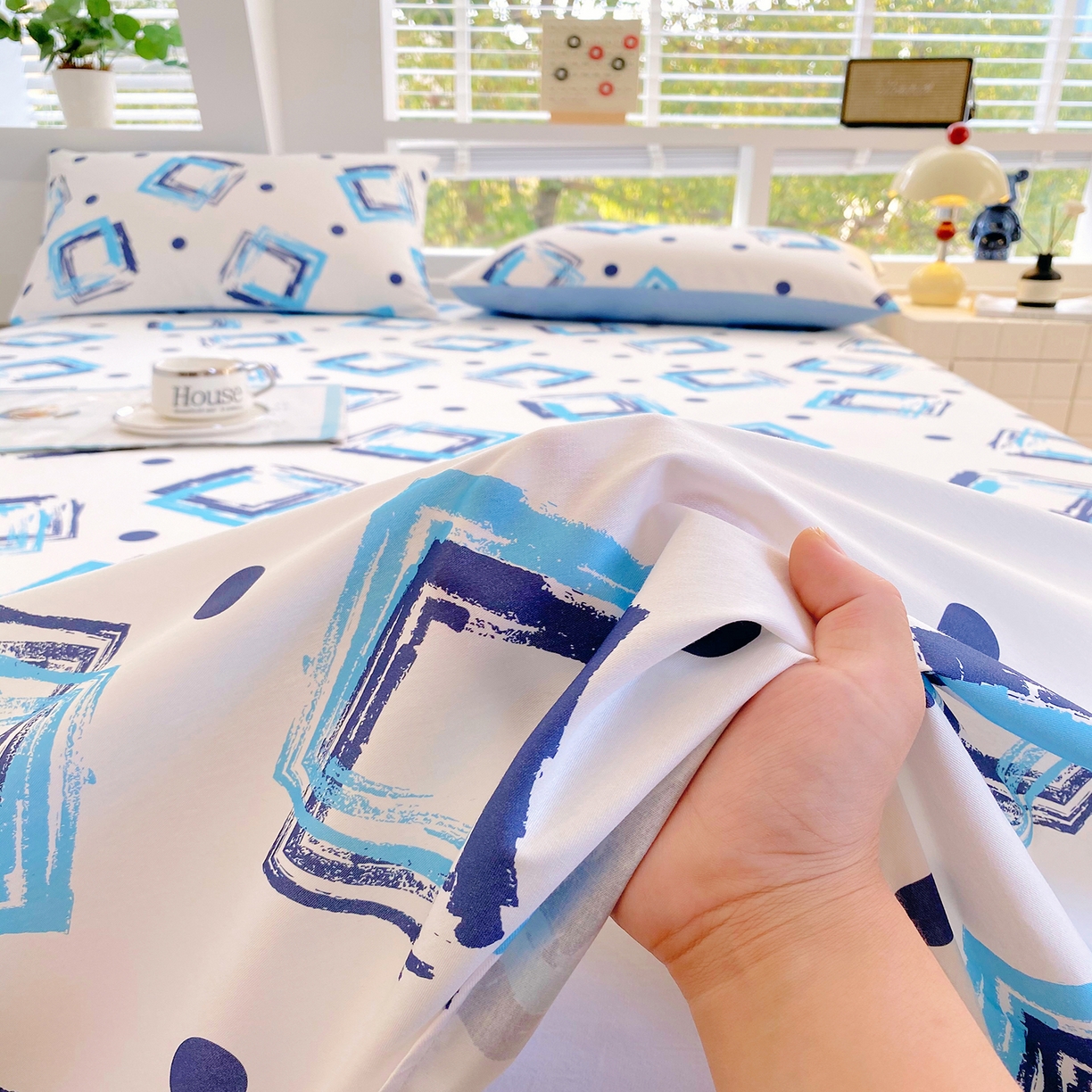 91家纺网 家纺一手货源 找家纺 小懒猪 2026全棉纯棉印花单床单床单单件 清棱