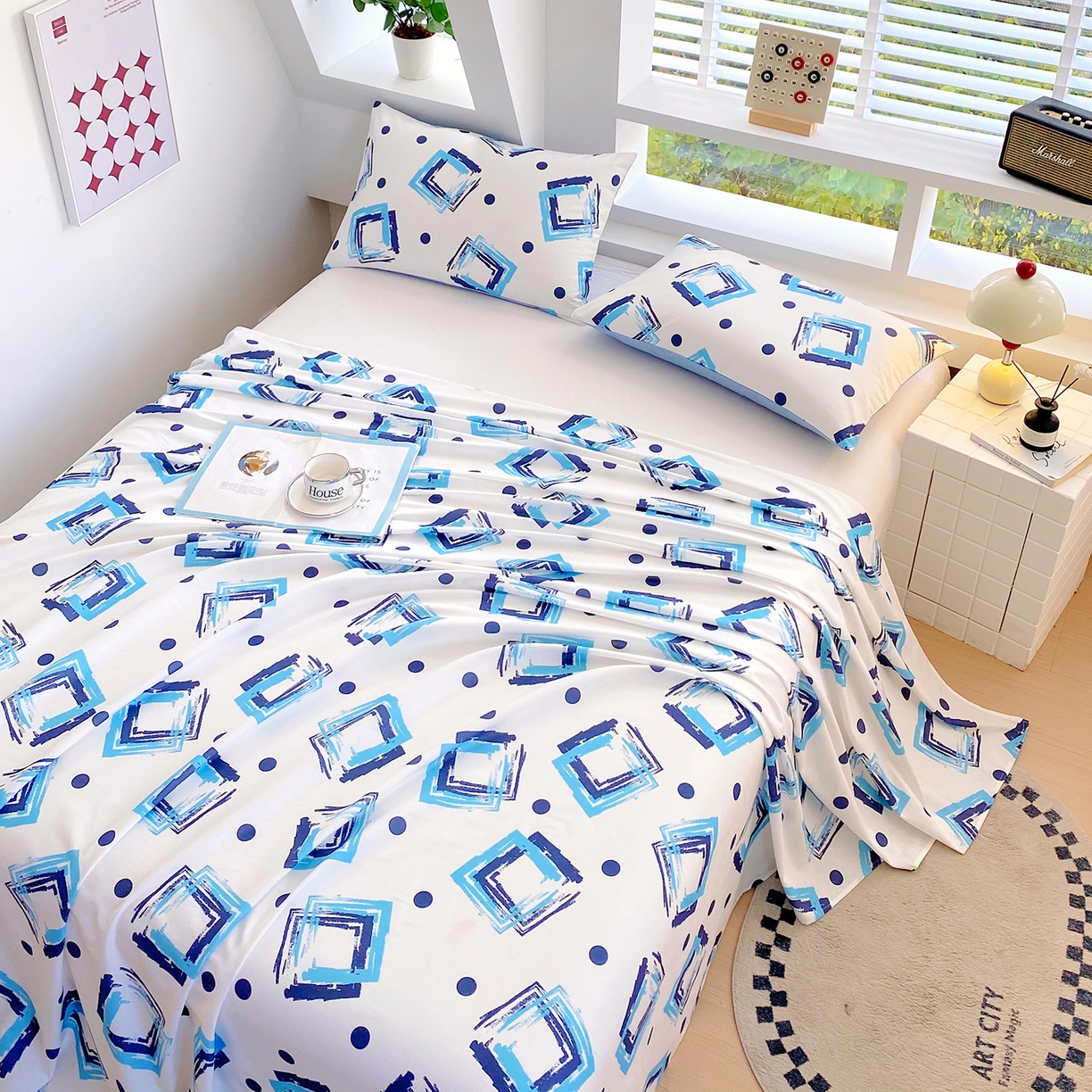 91家纺网 家纺一手货源 找家纺 小懒猪 2026全棉纯棉印花单床单床单单件 清棱