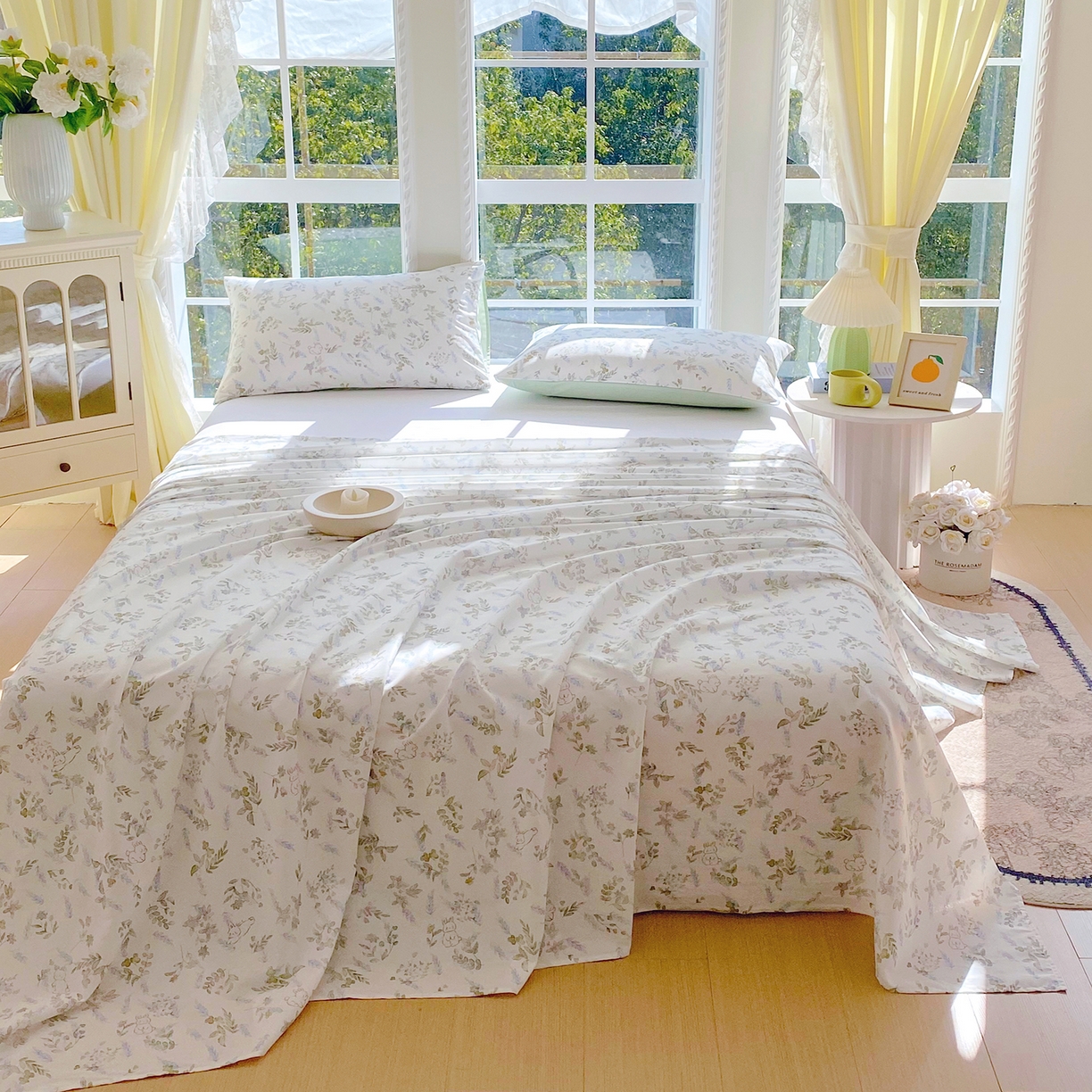 小懒猪 2026全棉纯棉印花单床单床单单件 森屹兔眠