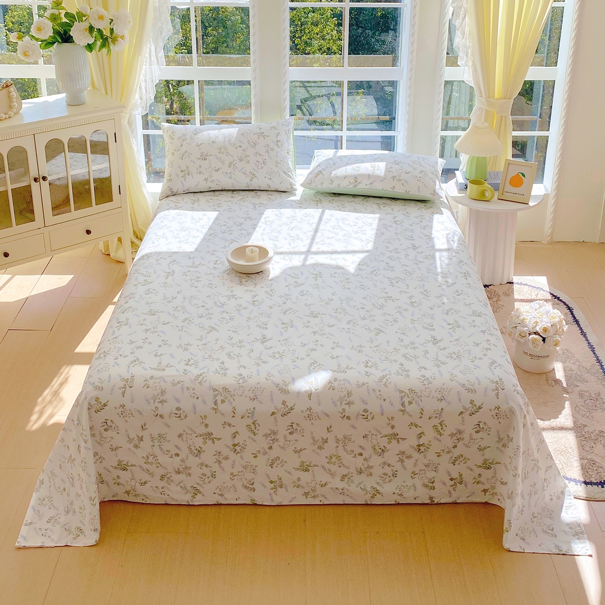 91家纺网 家纺一手货源 找家纺 小懒猪 2026全棉纯棉印花单床单床单单件 森屹兔眠