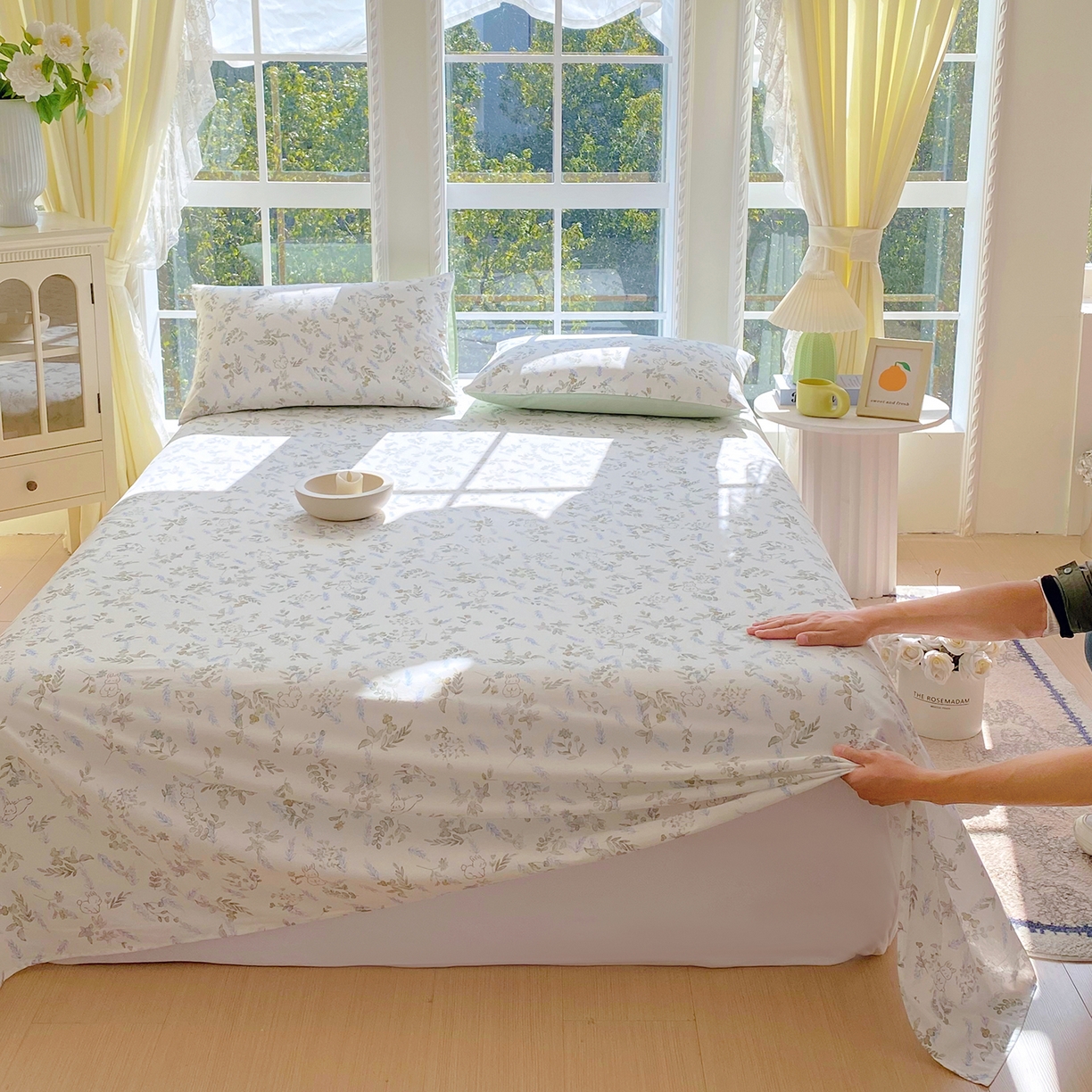 91家纺网 家纺一手货源 找家纺 小懒猪 2026全棉纯棉印花单床单床单单件 森屹兔眠