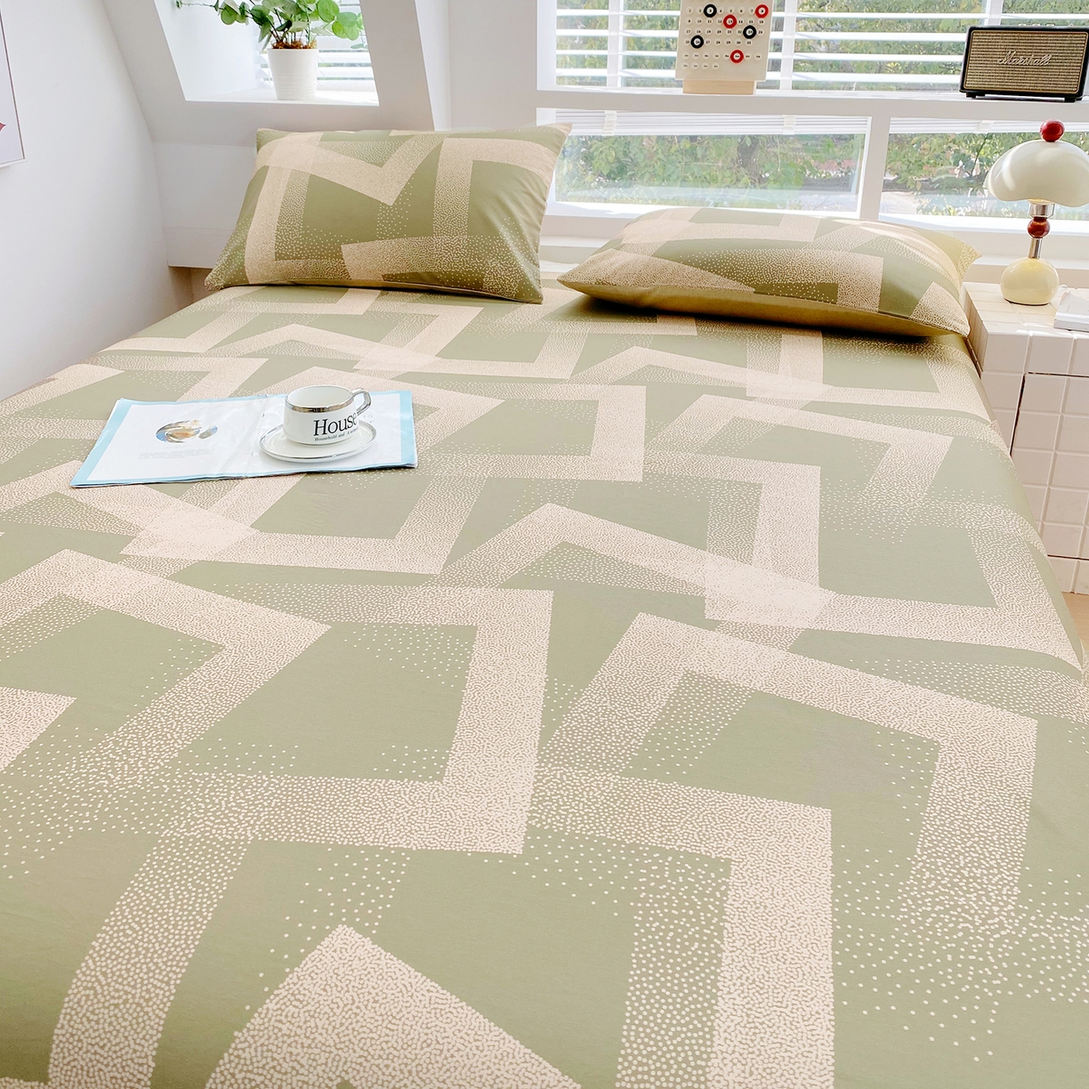 91家纺网 家纺一手货源 找家纺 小懒猪 2026全棉纯棉印花单床单床单单件 素律