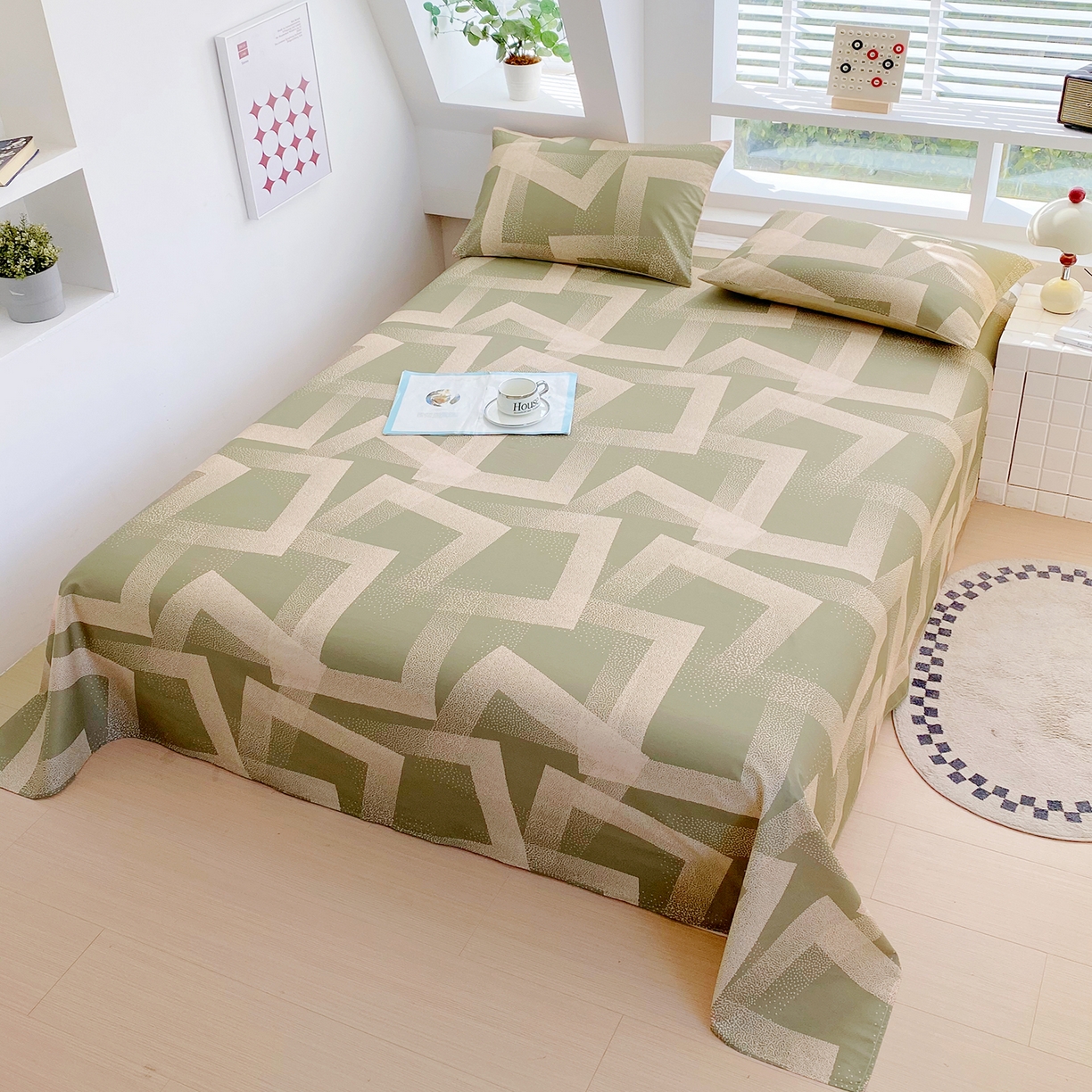 91家纺网 家纺一手货源 找家纺 小懒猪 2026全棉纯棉印花单床单床单单件 素律