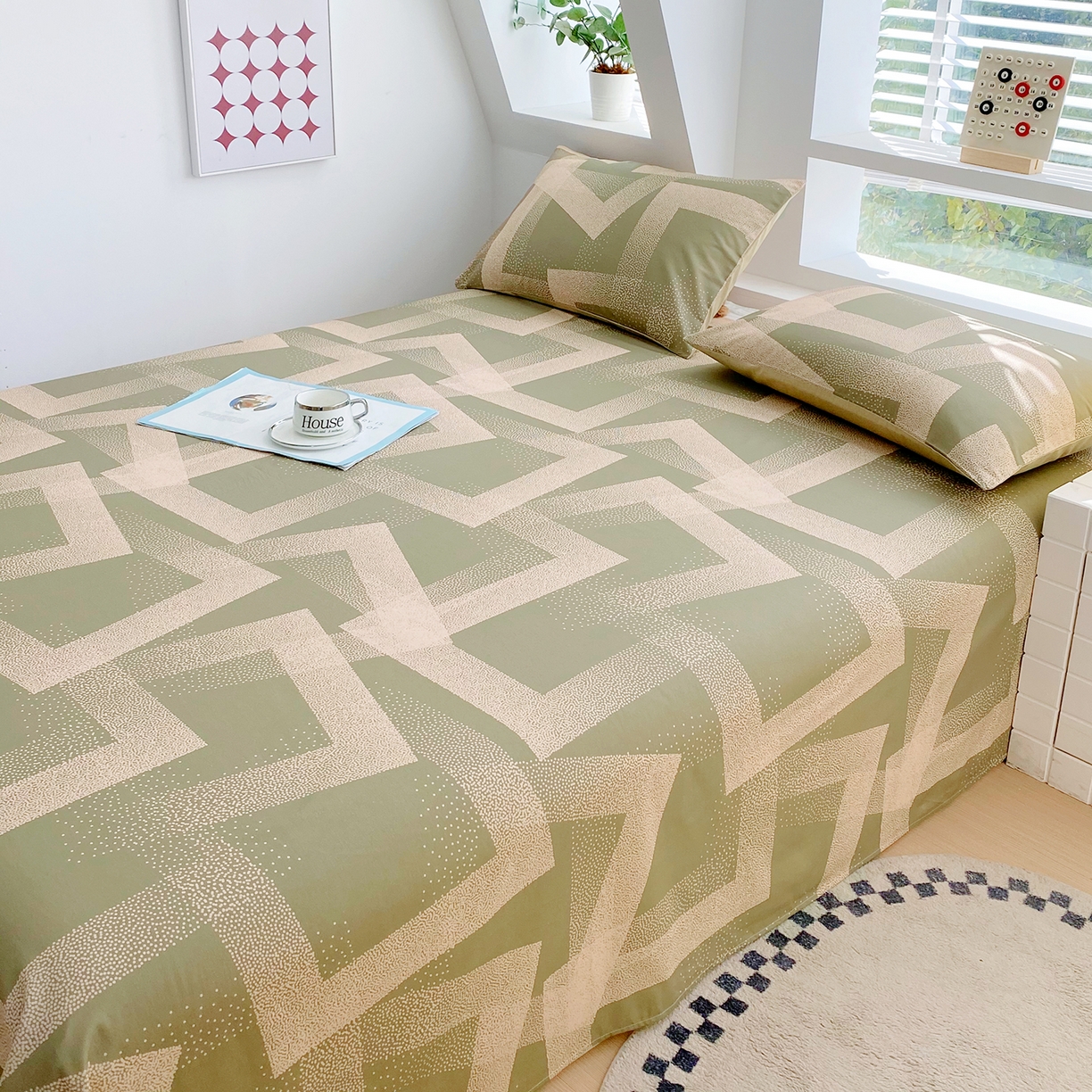 91家纺网 家纺一手货源 找家纺 小懒猪 2026全棉纯棉印花单床单床单单件 素律