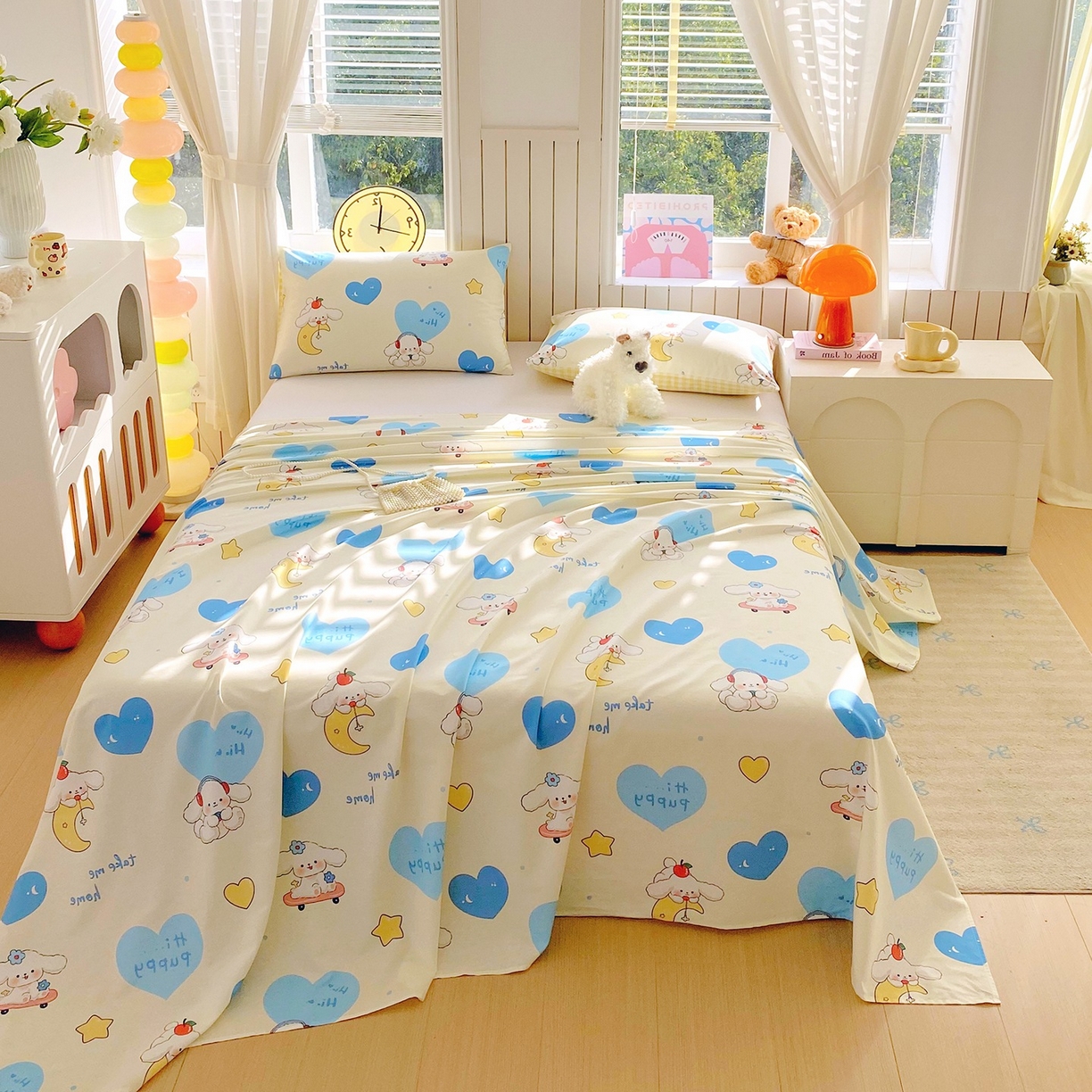 小懒猪 2026全棉纯棉印花单床单床单单件 童梦汪旅