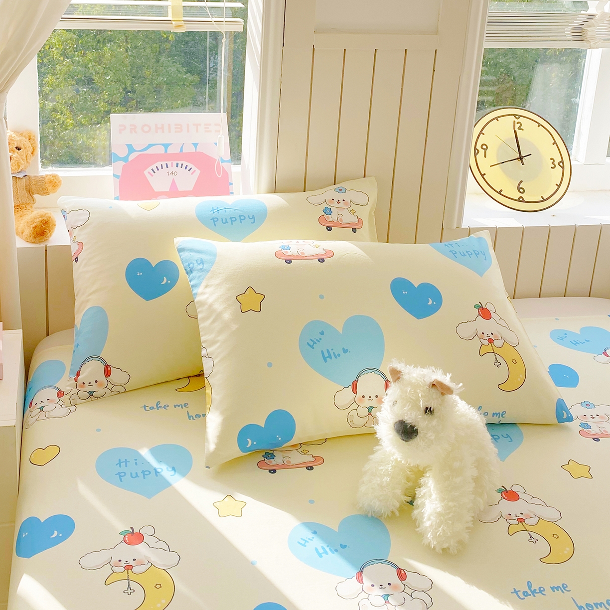 91家纺网 家纺一手货源 找家纺 小懒猪 2026全棉纯棉印花单床单床单单件 童梦汪旅