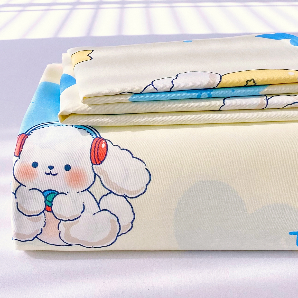 91家纺网 家纺一手货源 找家纺 小懒猪 2026全棉纯棉印花单床单床单单件 童梦汪旅