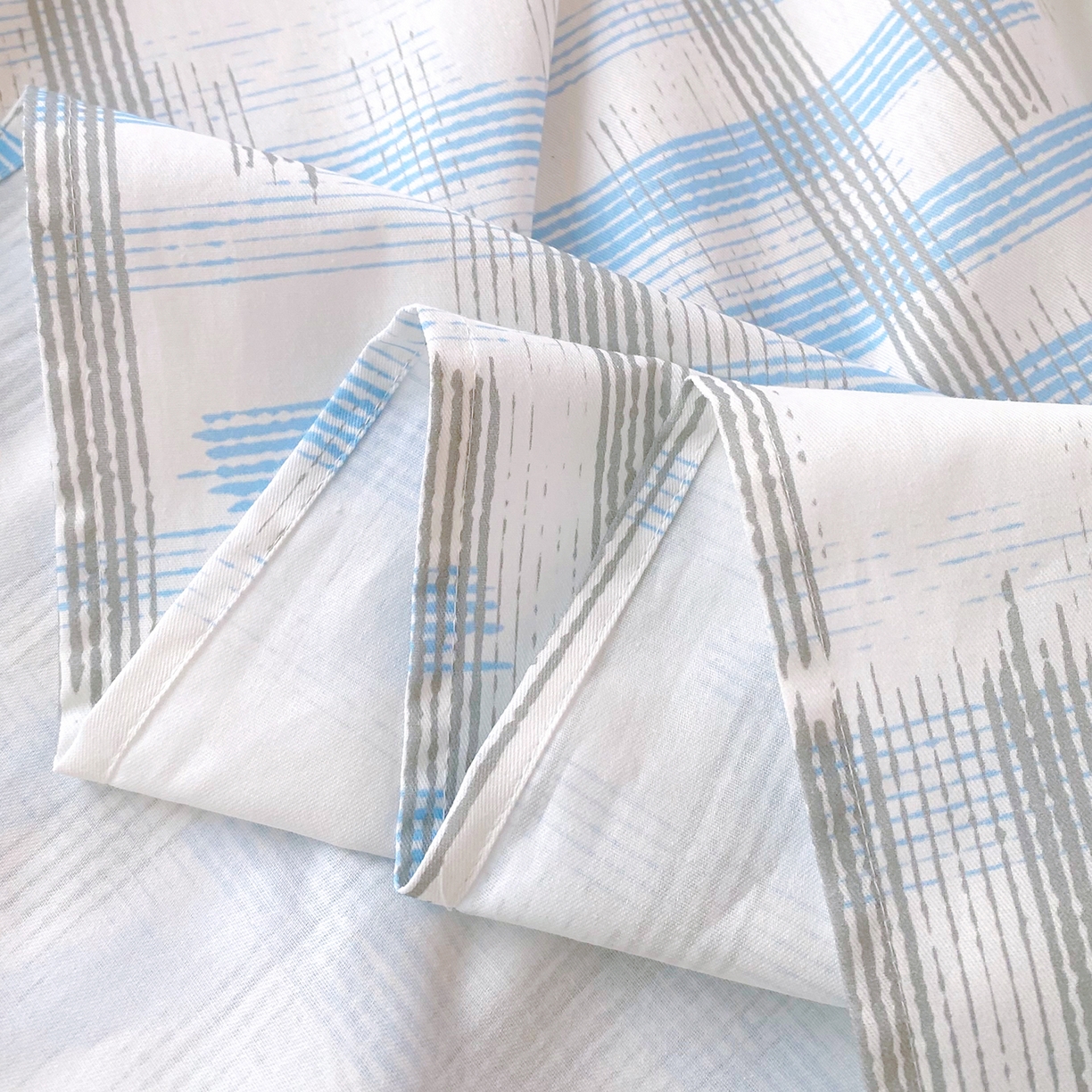 91家纺网 家纺一手货源 找家纺 小懒猪 2026全棉纯棉印花单床单床单单件 线影轻痕