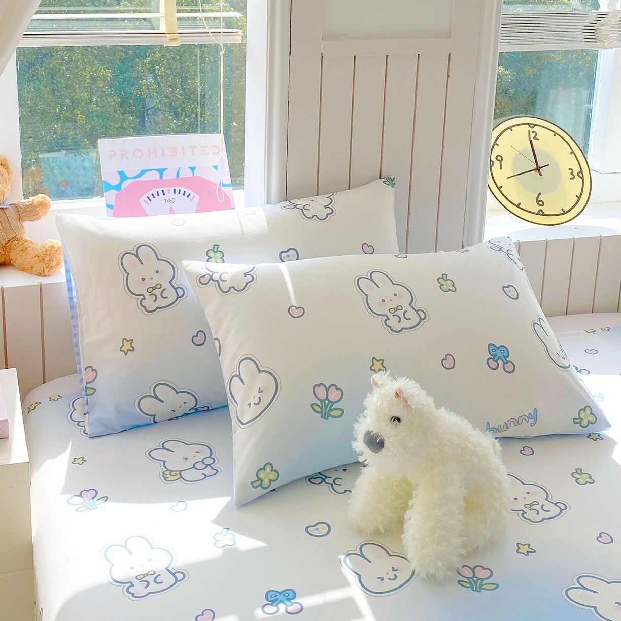 91家纺网 家纺一手货源 找家纺 小懒猪 2026全棉纯棉印花单床单床单单件 星兔软糖