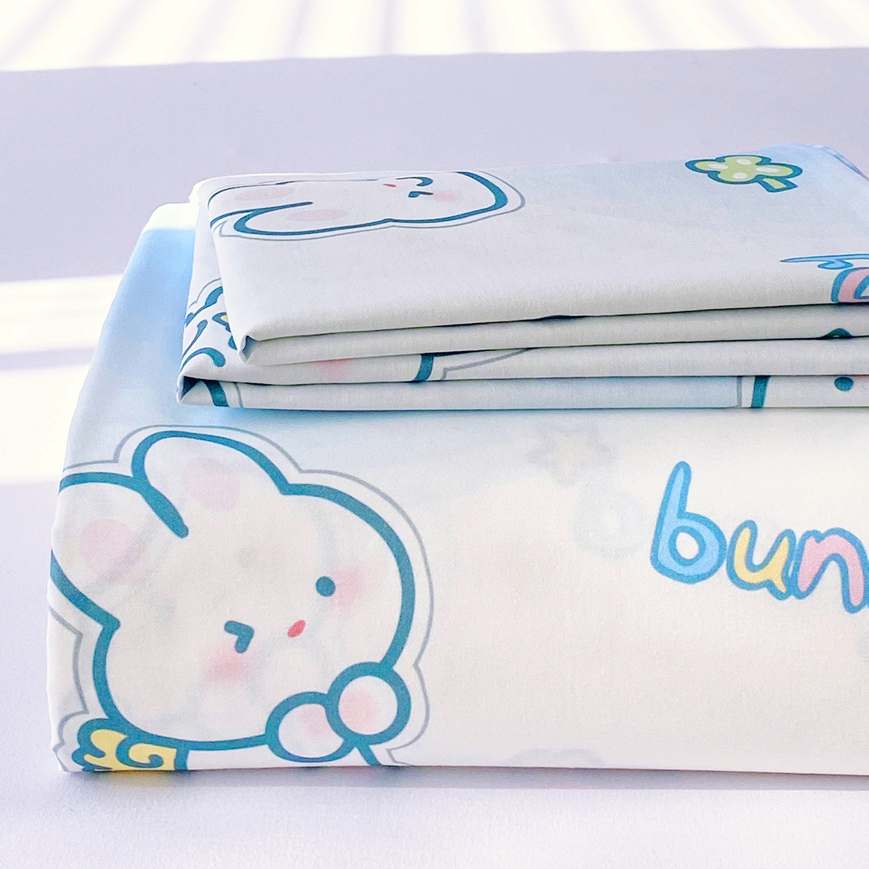 91家纺网 家纺一手货源 找家纺 小懒猪 2026全棉纯棉印花单床单床单单件 星兔软糖