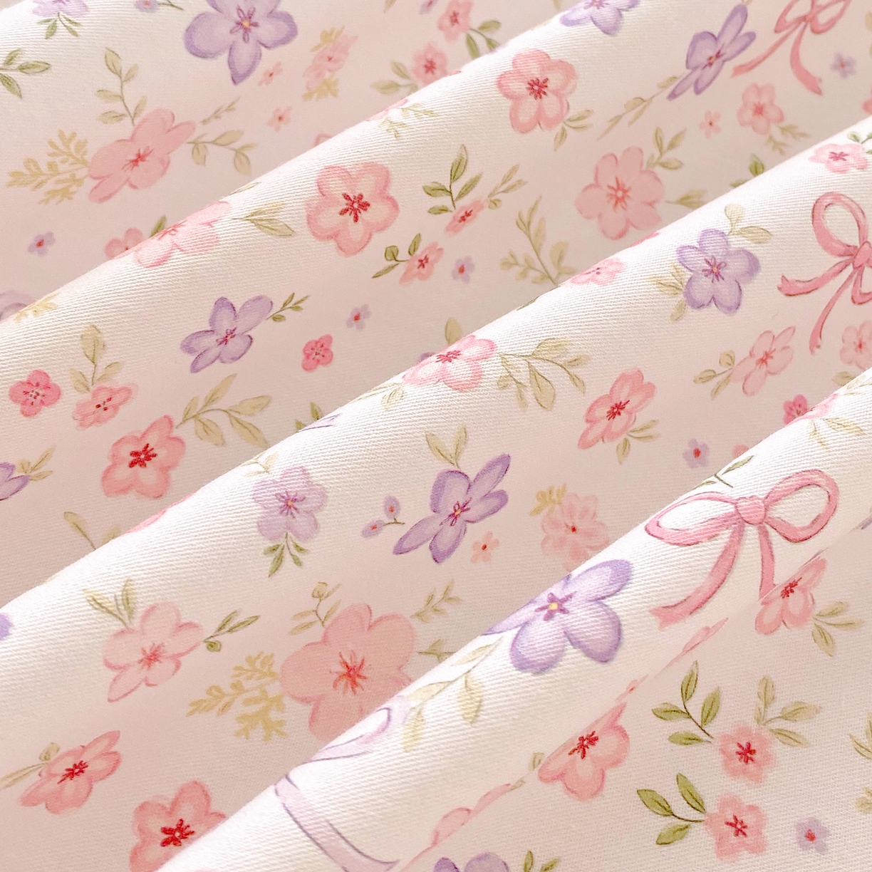 91家纺网 家纺一手货源 找家纺 小懒猪 2026全棉纯棉印花单床单床单单件 紫粉花漾