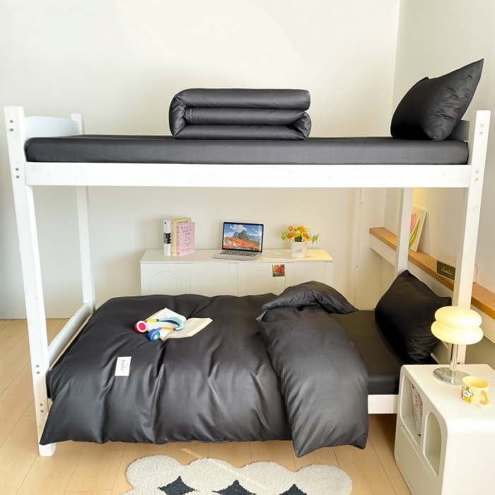 91家纺网 家纺一手货源 找家纺 （总）友承家纺 2026新款四件套磨毛床单被套被罩简约纯色学生宿舍水洗棉3三件套床上用品4被套单件四季单独被罩