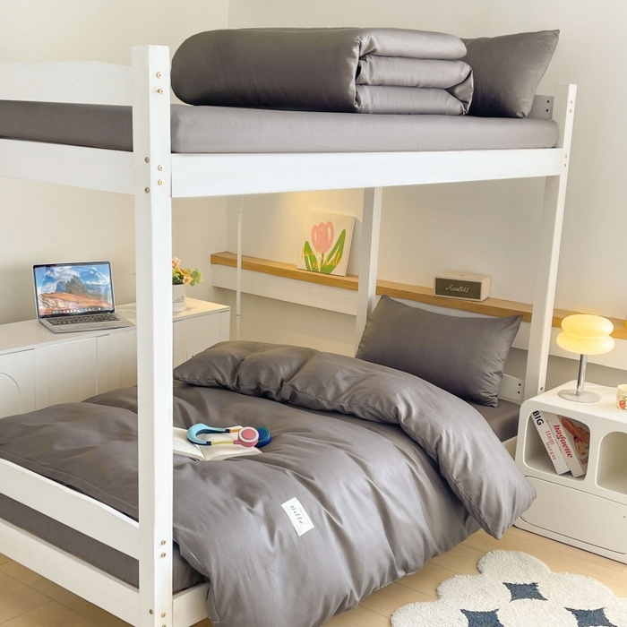 91家纺网 家纺一手货源 找家纺 （总）友承家纺 2026新款四件套磨毛床单被套被罩简约纯色学生宿舍水洗棉3三件套床上用品4被套单件四季单独被罩