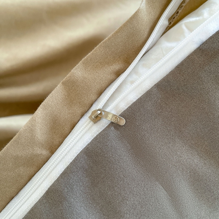 91家纺网 家纺一手货源 找家纺 友承家纺 2026新款四件套磨毛床单被套被罩简约纯色学生宿舍水洗棉3三件套床上用品4被套单件四季单独被罩 浅咖