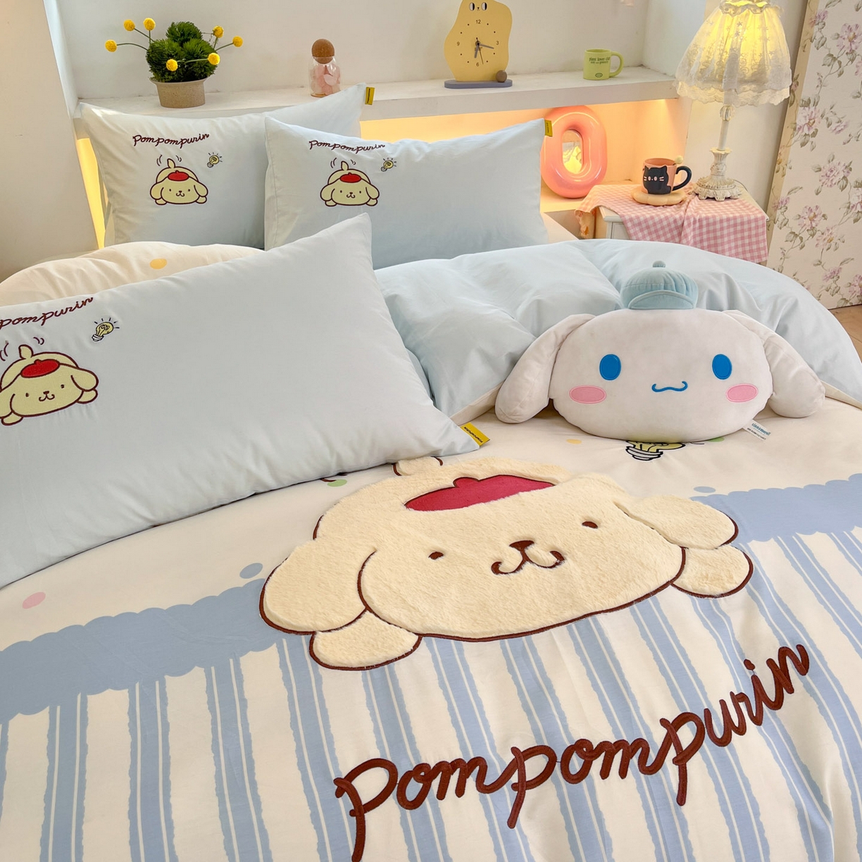 91家纺网 家纺一手货源 找家纺 （总）金爱家 2026新款纯棉三丽鸥毛巾绣四件套