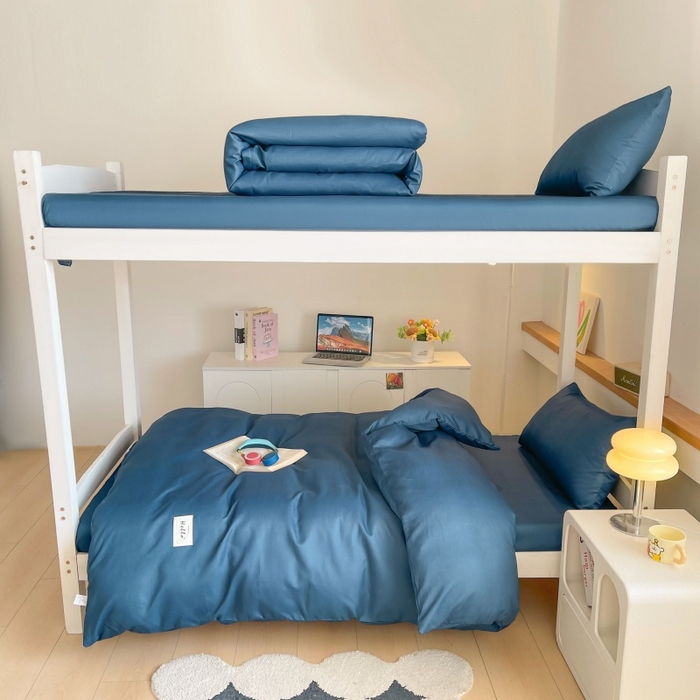 91家纺网 家纺一手货源 找家纺 友承家纺 2026最新款床上用品被套单件冬季纯水洗棉被罩学生宿舍单人150x200x230cm双人磨毛被单 宝兰