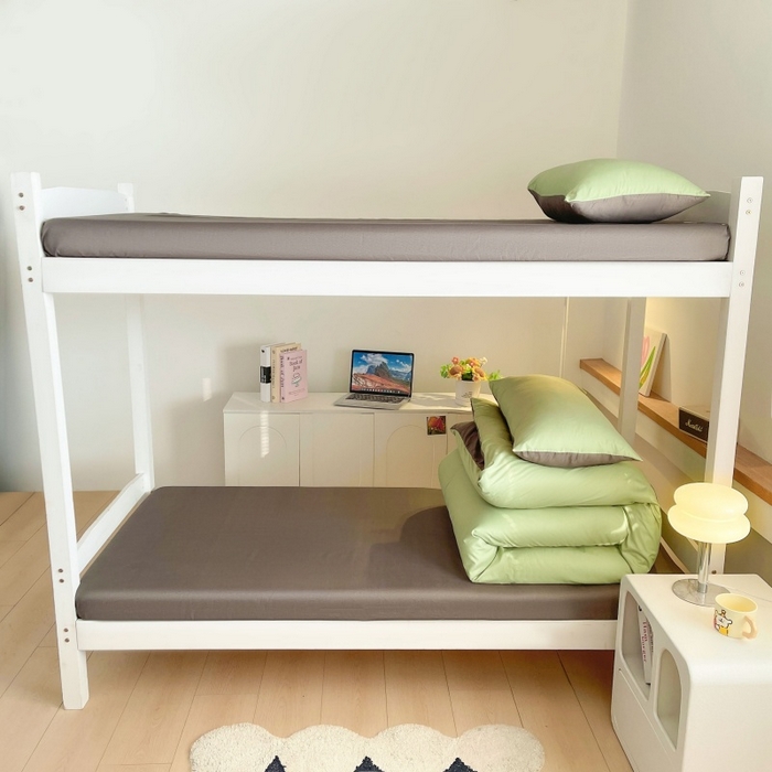 91家纺网 家纺一手货源 找家纺 友承家纺 2026最新款床上用品被套单件冬季纯水洗棉被罩学生宿舍单人150x200x230cm双人磨毛被单 抹茶绿