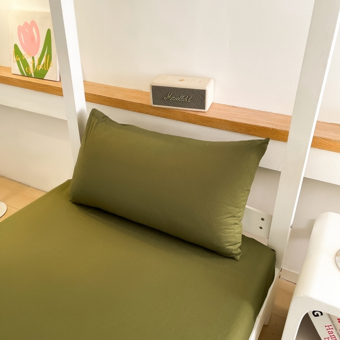 91家纺网 家纺一手货源 找家纺 友承家纺 2026最新款床上用品被套单件冬季纯水洗棉被罩学生宿舍单人150x200x230cm双人磨毛被单 军绿