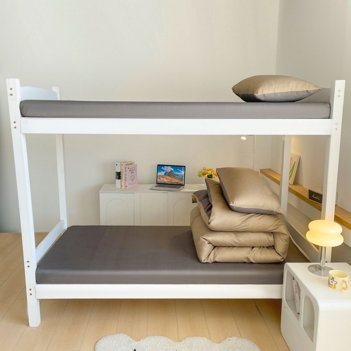 91家纺网 家纺一手货源 找家纺 友承家纺 2026最新款床上用品被套单件冬季纯水洗棉被罩学生宿舍单人150x200x230cm双人磨毛被单 浅咖