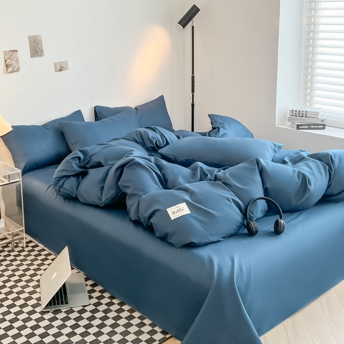 91家纺网 家纺一手货源 找家纺 友承家纺 2026新款床上用品被套单件冬季纯水洗棉被罩学生宿舍单人150x200x230cm双人磨毛被单 宝兰