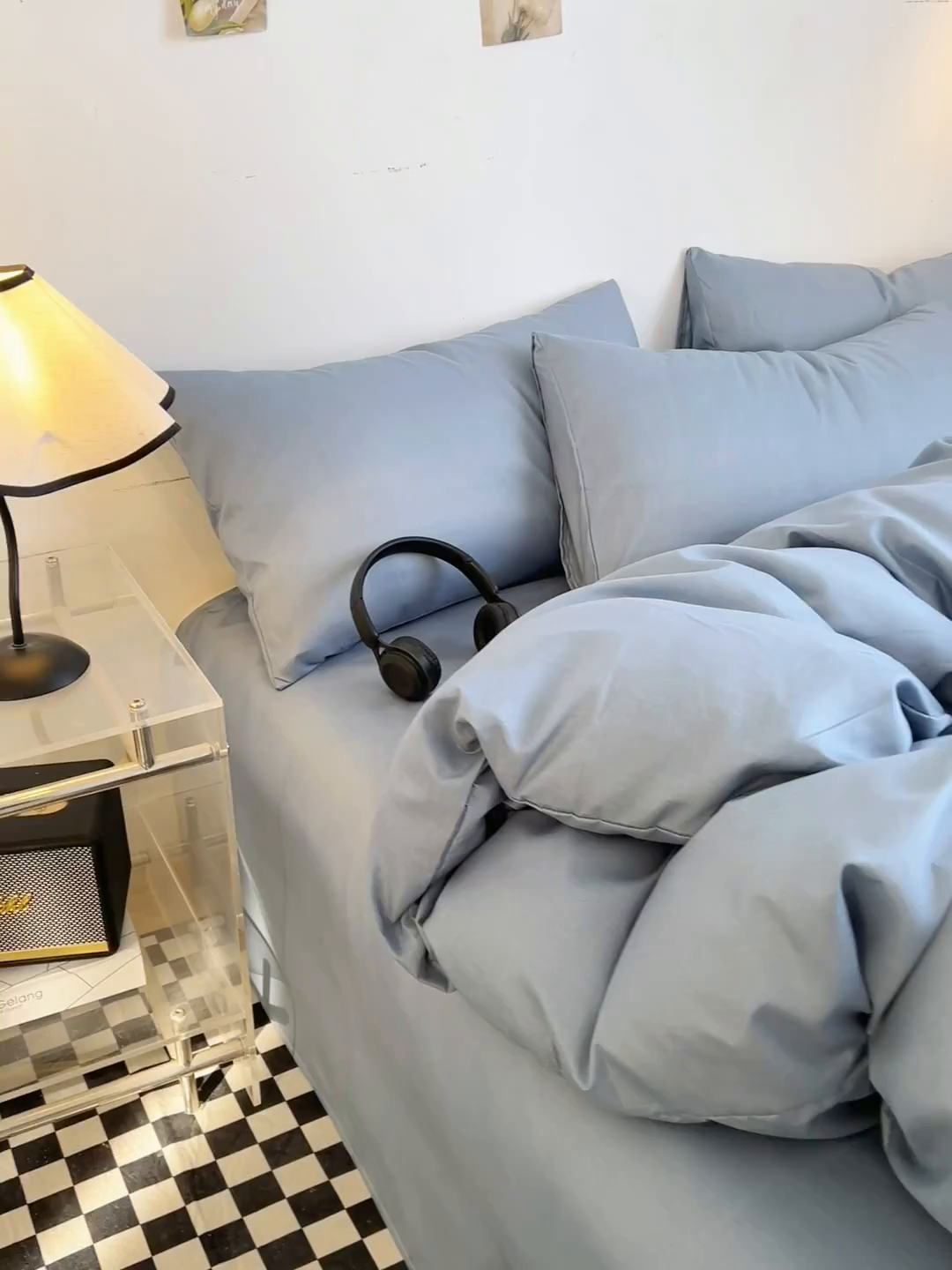 91家纺网 家纺一手货源 找家纺 友承家纺 2026新款四件套磨毛床单被套被罩简约纯色学生宿舍水洗棉3三件套床上用品4被套单件四季单独被罩 浅兰灰