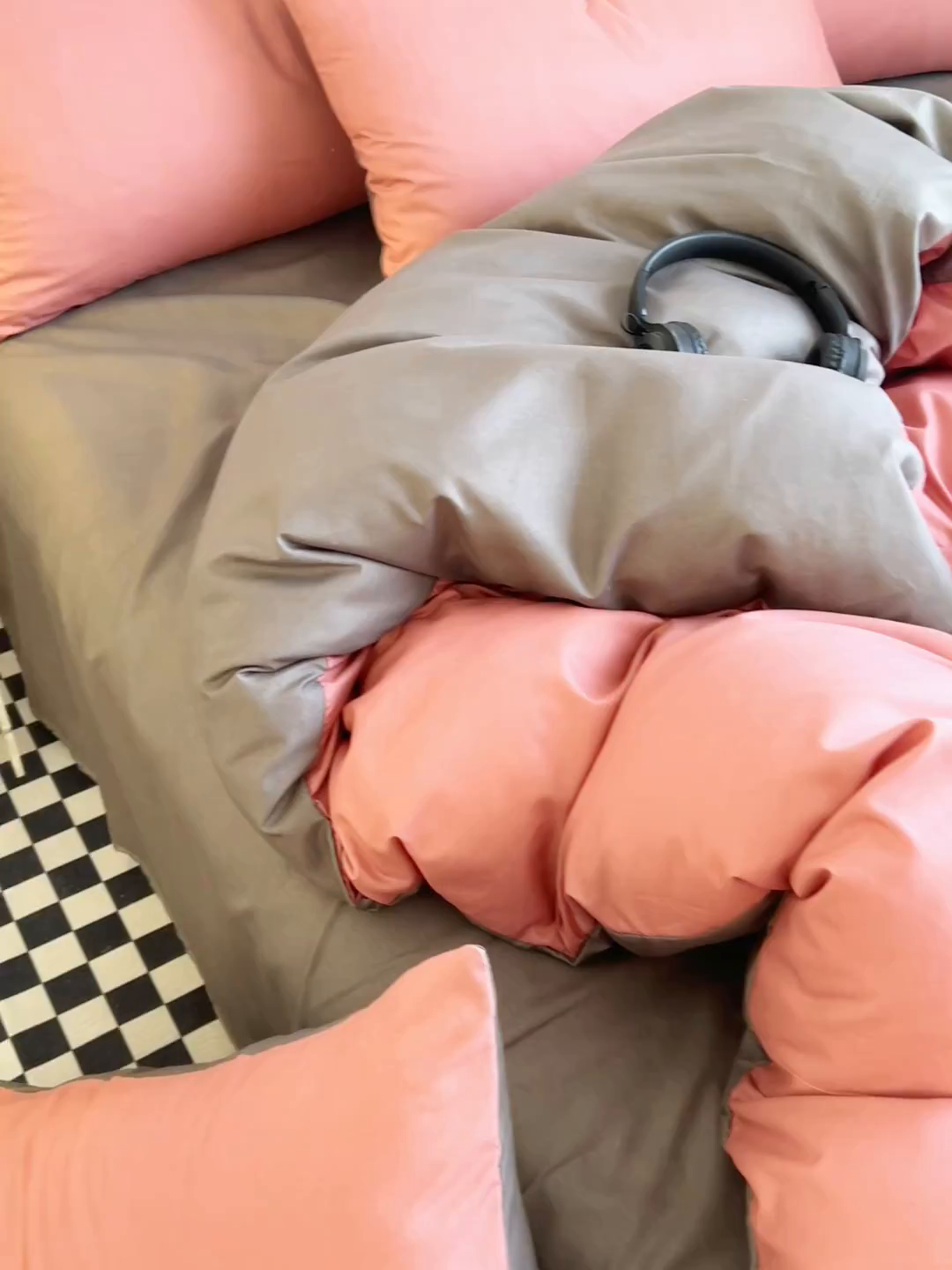 91家纺网 家纺一手货源 找家纺 友承家纺 2026新款四件套磨毛床单被套被罩简约纯色学生宿舍水洗棉3三件套床上用品4被套单件四季单独被罩 豆沙