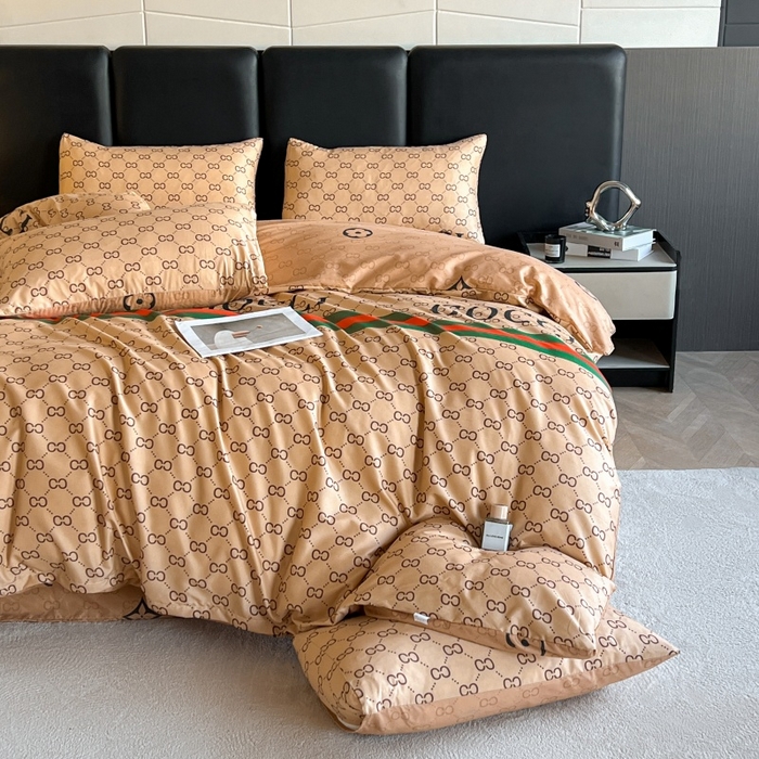 91家纺网 家纺一手货源 找家纺 友承家纺 2026新款床上用品加厚磨毛四件套春夏床单磨毛被套高级奢华宿舍三件套欧洲站 卡其酷