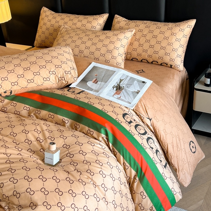 91家纺网 家纺一手货源 找家纺 友承家纺 2026新款床上用品加厚磨毛四件套春夏床单磨毛被套高级奢华宿舍三件套欧洲站 卡其酷