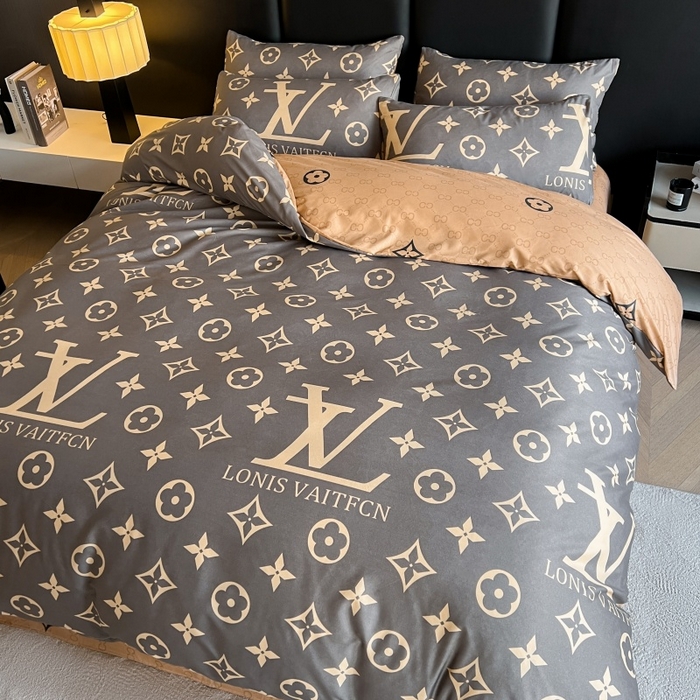 91家纺网 家纺一手货源 找家纺 友承家纺 2026新款床上用品加厚磨毛四件套春夏床单磨毛被套高级奢华宿舍三件套欧洲站 L灰