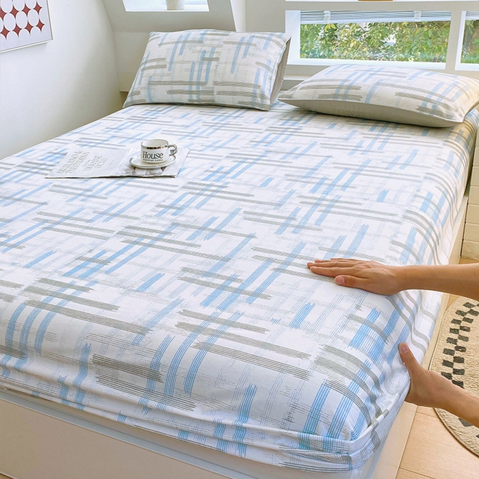 91家纺网 家纺一手货源 找家纺 （总）小懒猪 2026新款全棉印花床笠