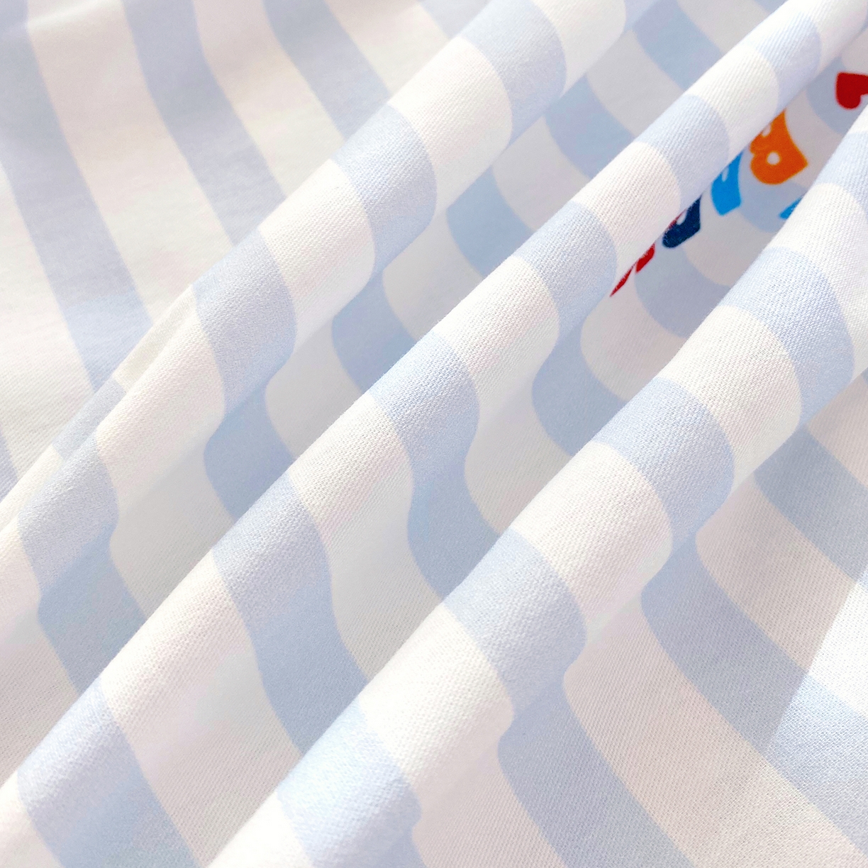 91家纺网 家纺一手货源 找家纺 小懒猪 2026新款全棉印花床笠 蓝调喵趣